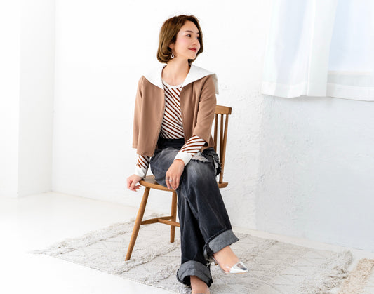 【即納】Sailor collar cardigan