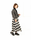 MONOTONE ROSE SKIRT