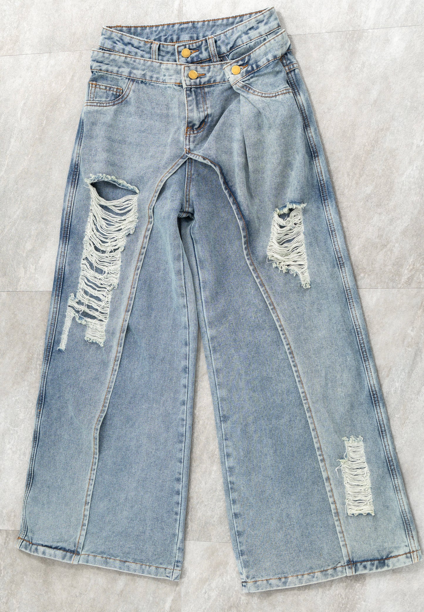 【即納】Deforme denim pants