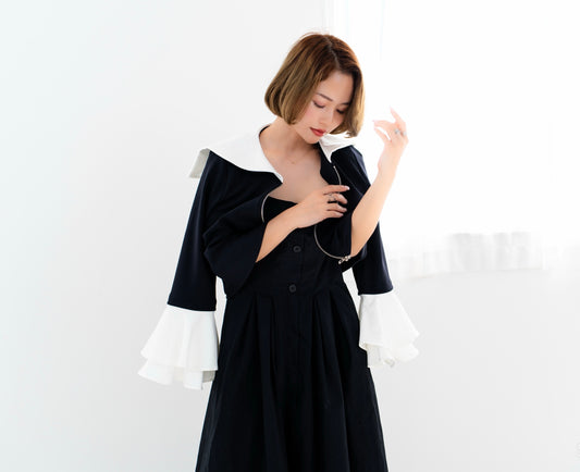 【即納】Sailor collar cardigan