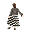 MONOTONE ROSE SKIRT