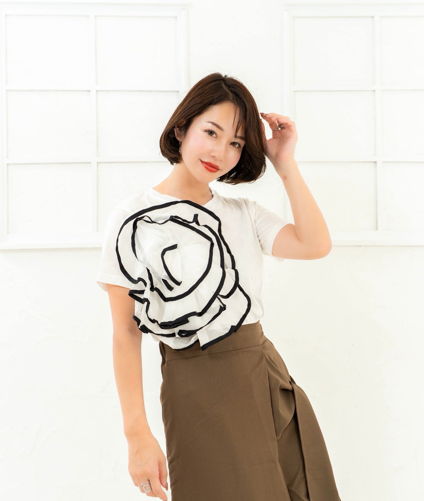 【即納】ROSE T-SHIRT