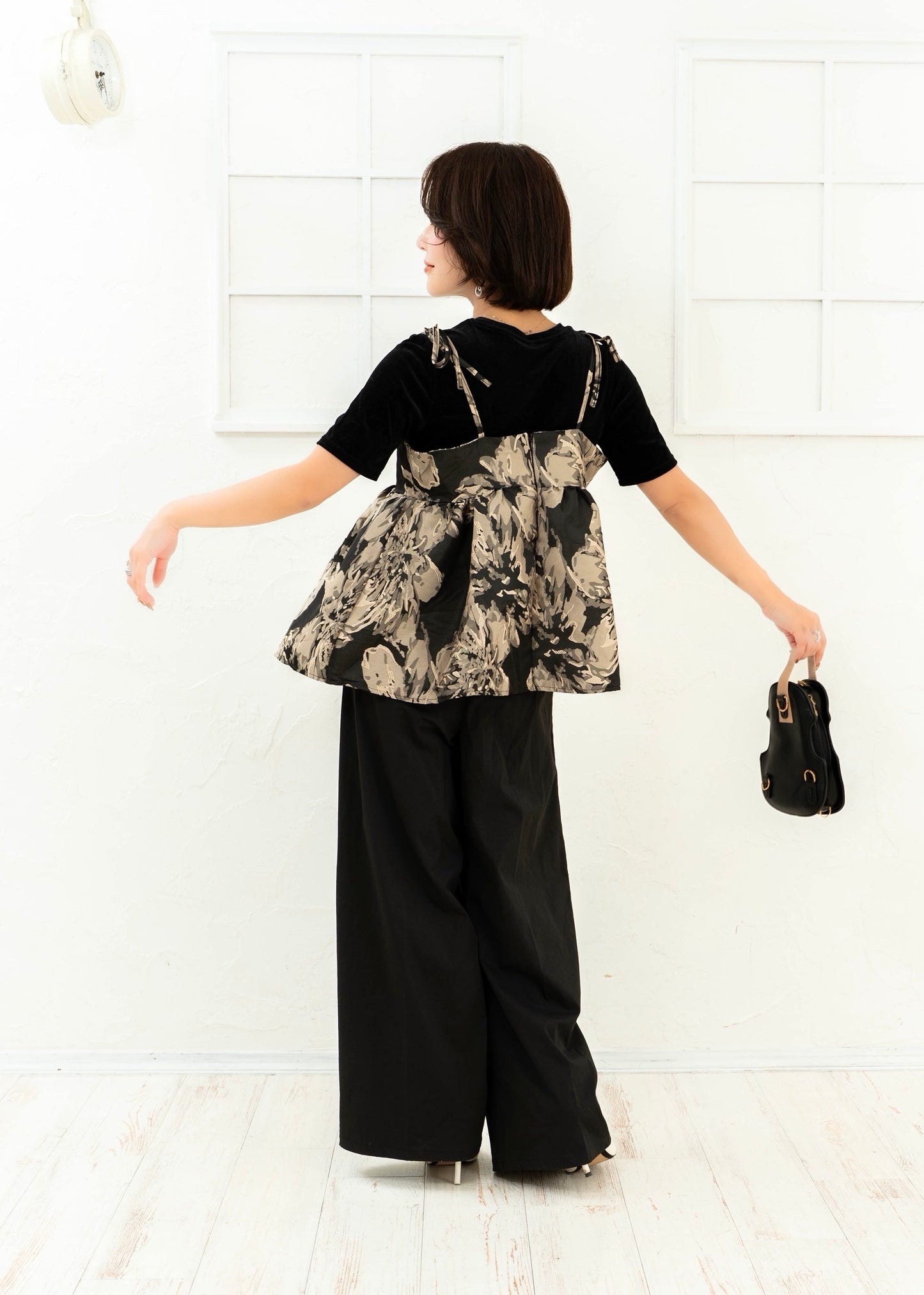 【予約】JACQUARD CAMISOLE TOPS