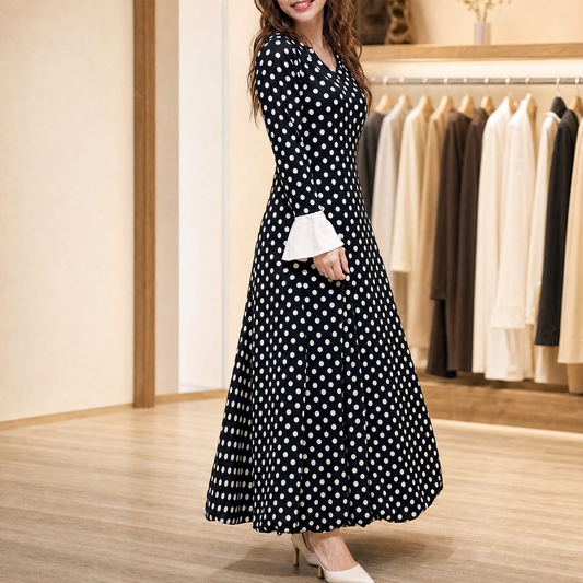 Wave dot onepiece