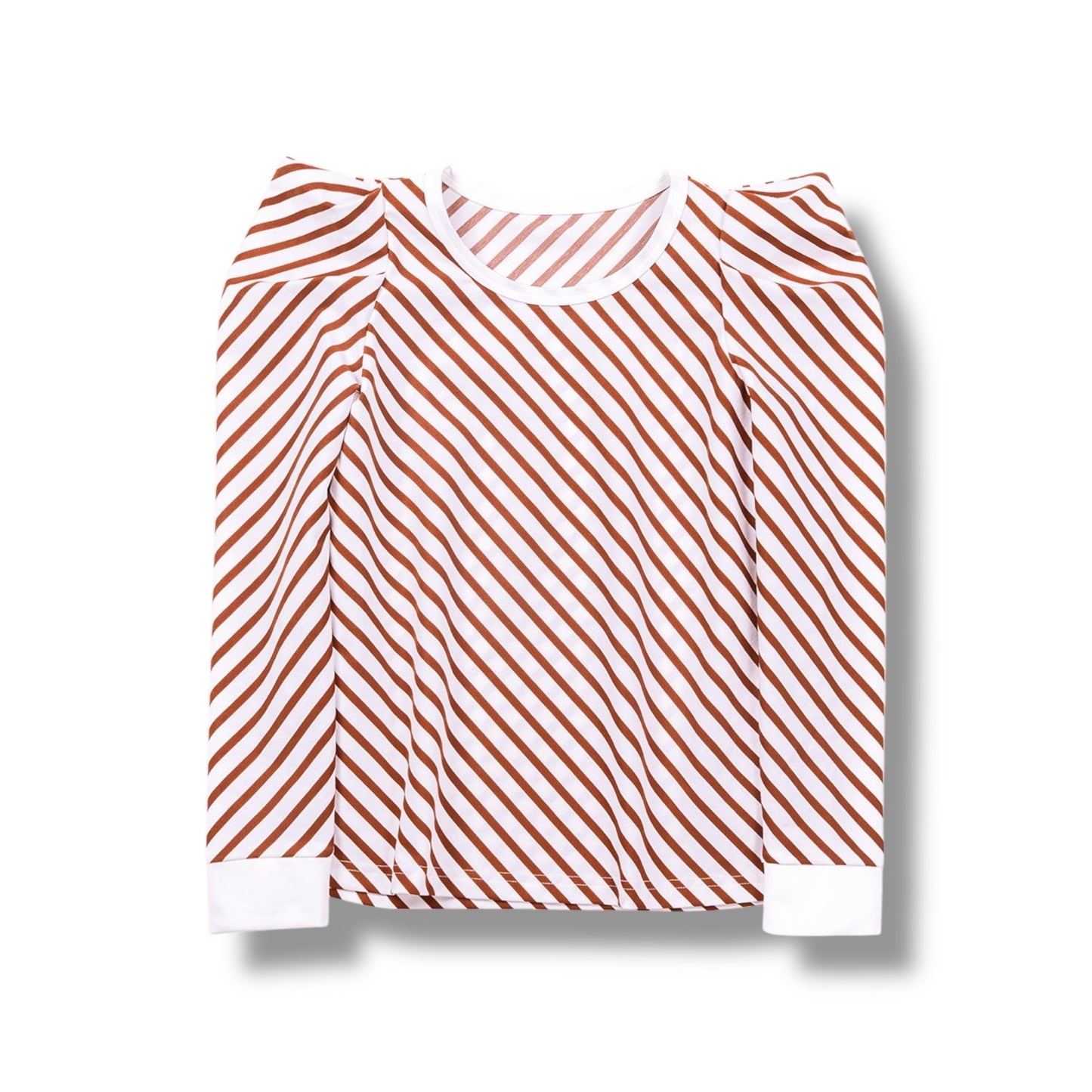 【即納】Bias striped top