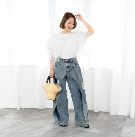 【即納】Deforme denim pants