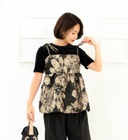 【予約】JACQUARD CAMISOLE TOPS