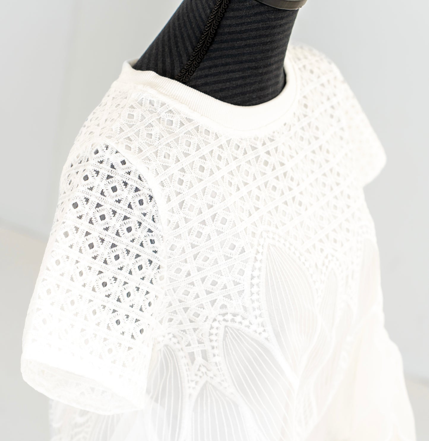 【即納】Lace tulle top