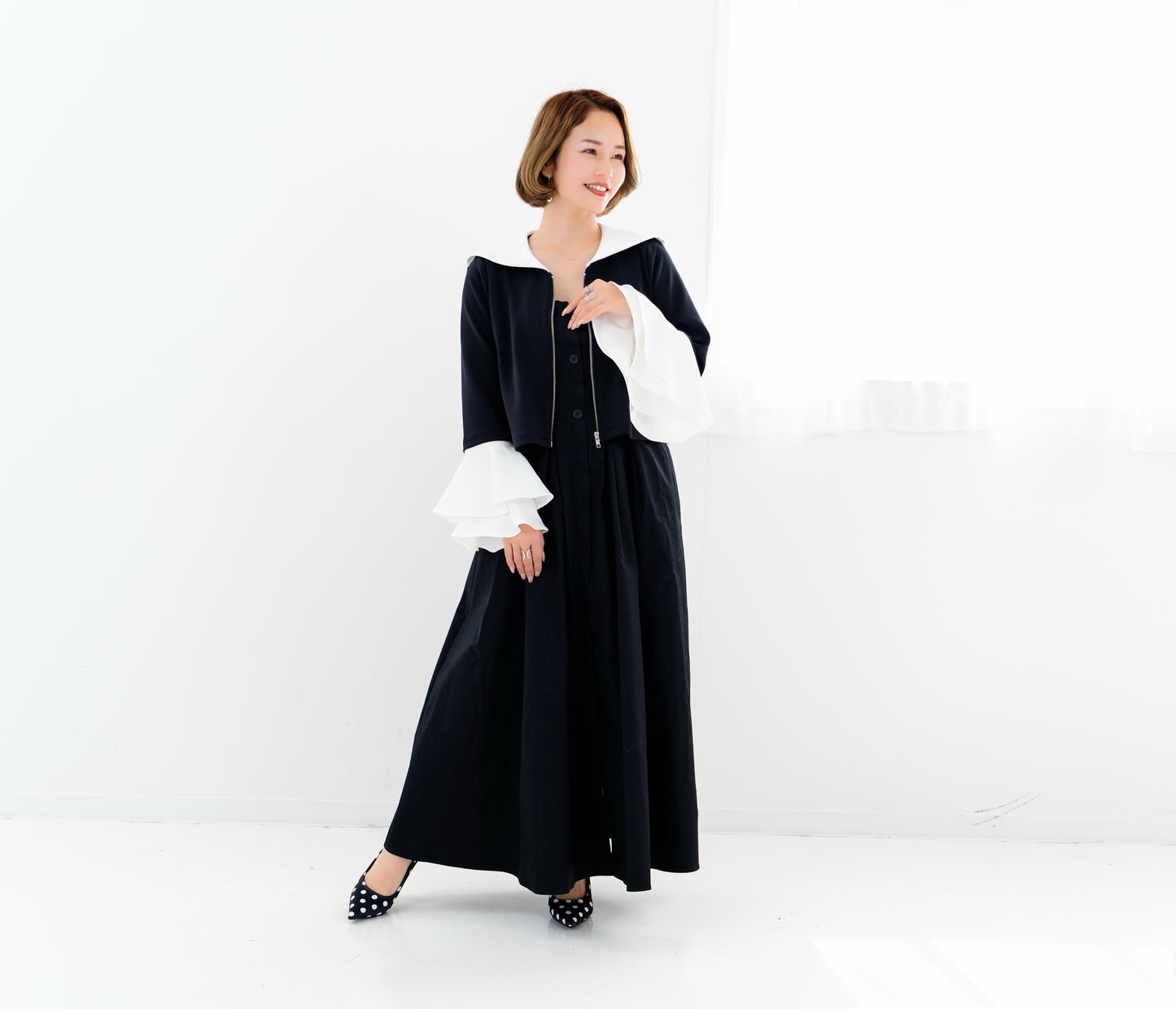 【即納】Sailor collar cardigan
