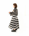 MONOTONE ROSE SKIRT
