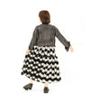 MONOTONE ROSE SKIRT