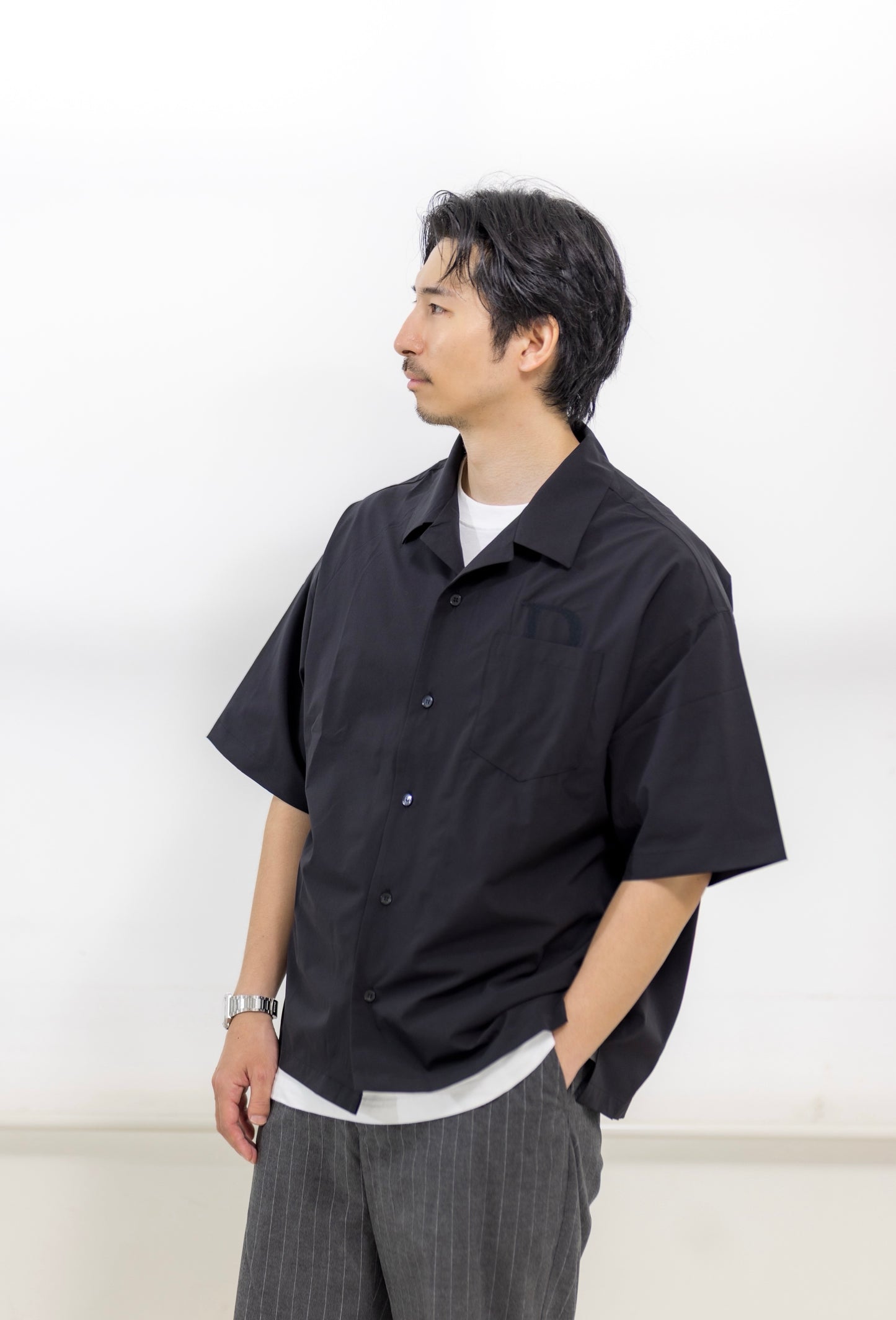 【Men's】4WAY STRETCH BIG SLEEVE SHIRT
