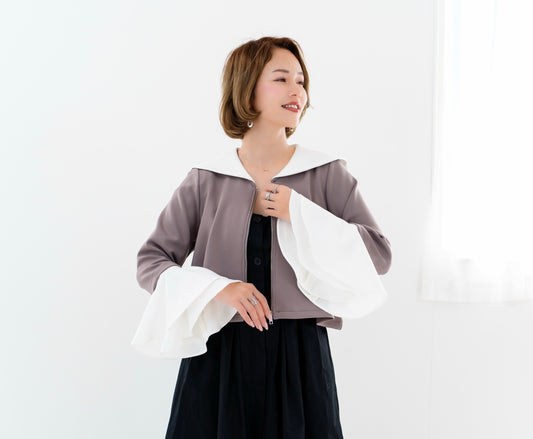 【即納】Sailor collar cardigan