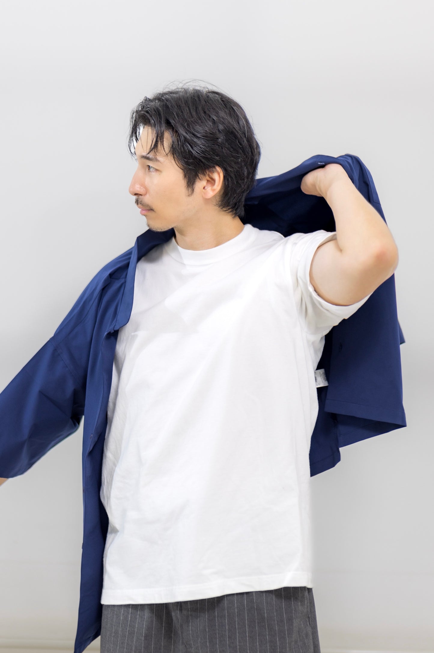 【Men's】4WAY STRETCH BIG SLEEVE SHIRT