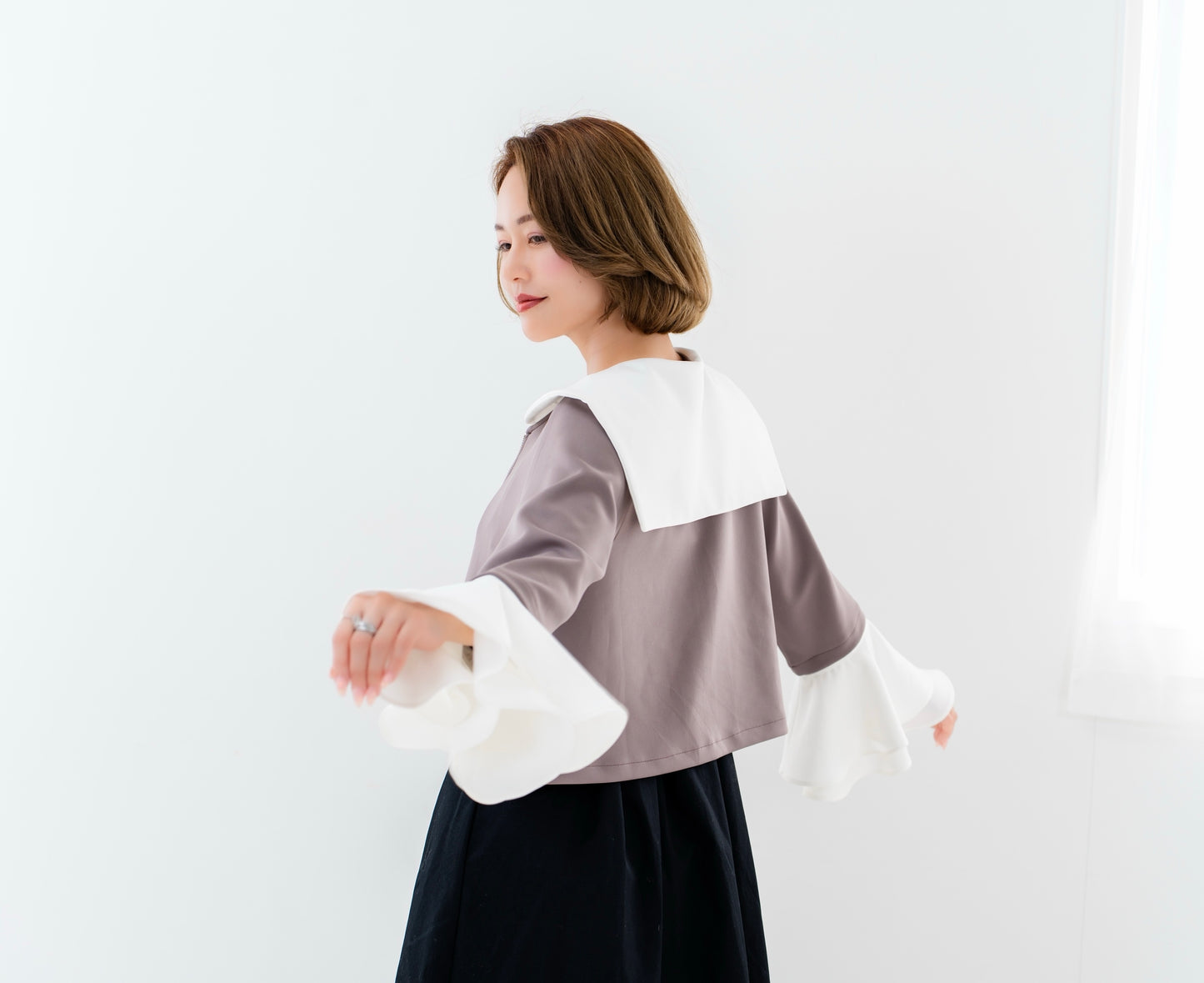 【即納】Sailor collar cardigan