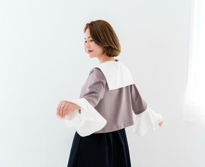 【即納】Sailor collar cardigan