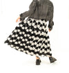 MONOTONE ROSE SKIRT