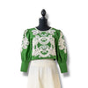 【即納】Green lace blouse